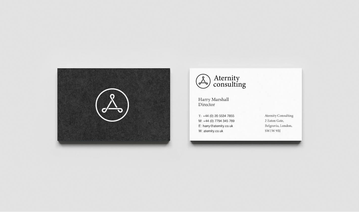 Business card print design