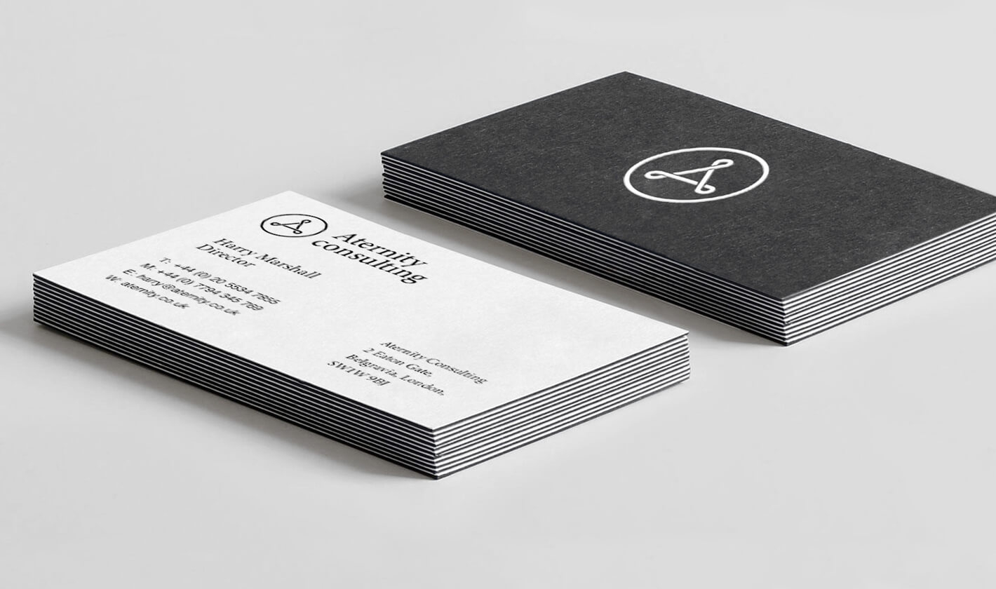 Business cards print design