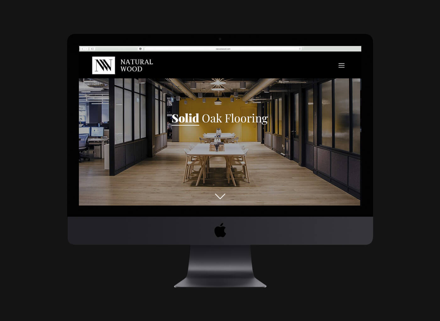 wood website design